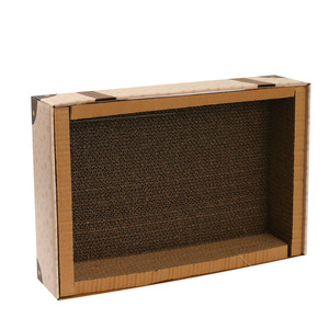 Rascador para gatos, de cartón corrugado, tipo maleta, cama para gatos, juguete para gatos, artículos para mascotas, sin pelusa, producto popular en línea - Product Image 3
