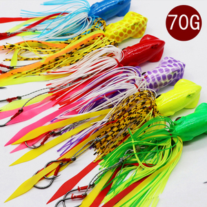 WEI 70g Realistic Eyes Lead <strong>Jig</strong> Head Rubber Skirt <strong>Madai</strong> <strong>Jig</strong> Lure - Product Image 3