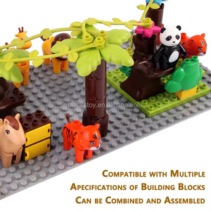 Nhỏ Hạt Lắp Ráp Nhựa Trẻ Em Xây Dựng Khối Thiết Lập Dot 16*32 Cm Baseplates VK Dot Baseplate Cho Xây Dựng Khối Đồ Chơi - Product Image 3