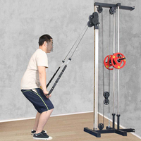 Dinuo Home Utilisation de la force de la machine à câble murale Lat Pull Down Trainer Système de double poulie Station de câble chargée par plaque