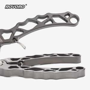Pince de pêche ROVORO Tackle 19,5 cm 185 g en acier inoxydable CNC pour la pêche aux leurres, eau salée et eau douce, système de verrouillage automatique multifonctionnel - Product Image 5