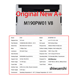 Écran LCD d'origine neuf de 19 pouces, 1440*900 LVDS 30 broches, G190EAN01.5 G190EAN01.6 EV190E0M N10 N11 N50 M190ETN01.0 M190EG01 V2 V0 V1 V3 - Product Image 4