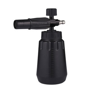 Canon à mousse antirouille entièrement noir Machine de lavage de voiture à vapeur à <span class=keywords><strong>haute</strong></span> <span class=keywords><strong>pression</strong></span> Nettoyeur de voiture Lance à mousse de neige à grande bouche - Product Image 4