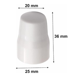 Cache décoratif blanc pour robinet d'angle de chauffe-eau, cache-trou de douche, cache esthétique pour tuyau d'eau - Product Image 2