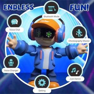 Juguetes Interactivos para Mascotas con IA de Meteer, Venta al Por Mayor de Fábrica |   <span class=keywords><strong>Chat</strong></span> de voz, reconocimiento automático de música y baile |   Controlado por Bluetooth y aplicación - Product Image 2