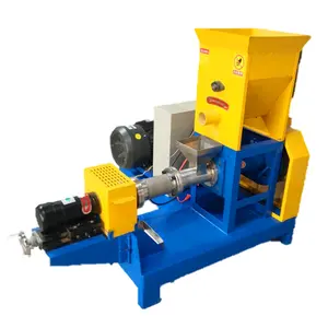 להאכיל דגים מכבש מכונה נמוך יצוק תאום בורג extruder עבור צף דגים להאכיל גלולה מכונת