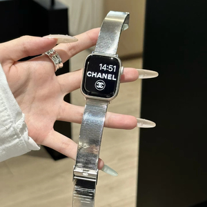 สายสแตนเลสสำหรับนาฬิกาแอปเปิ้ลอัลตร้า2 49มม. 42 46มม. 41 45 40 44มม. สร้อยข้อมือผู้หญิงสำหรับ iWatch Series 11 10 9 8 <span class=keywords><strong>7</strong></span> SE 6 - Product Image 1