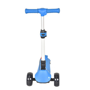 Trottinette électrique à trois roues pour enfants, pliable, avec frein à main, moteur sans balais, longue autonomie - Product Image 5