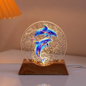 Esfera de Vidrio Transparente con Grabado Láser 3D Interno - Lámpara de Mesa LED Brillante para el Hogar, Oficina, Dormitorio, Estante o Exhibición - Product Image 4