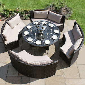 Desain Terbaru Furnitur Rotan Set Sofa dan Meja Set Mebel Rotan - Product Image 4