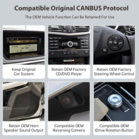 Autoradio multimédia avec écran tactile 12,3'' sans fil Carplay Android Auto pour Mercedes Benz C E CLS GLK W204 W212 W218 NTG4.0 Airplay