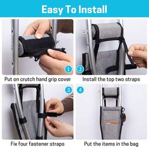 Échantillon gratuit Sac de canne de marche léger et portable, facile à transporter, personnalisé, accessoires de rangement, pochette durable pour béquille - Product Image 4