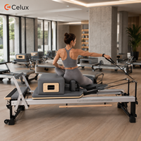 Machine de Pilates Reformer monobloc en acier allié Yozoe, personnalisable avec logo, durable et réglable, pour la santé et le bien-être, directement de l'usine.