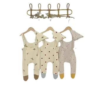 Set Pakaian Bayi Baru Lahir Topi Legging Romper Kartun Bayi 2 Potong Pakaian Balita Pakaian Tidur Piyama