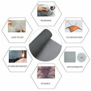 18*16 <span class=keywords><strong>Moustiquaire</strong></span> peu encombrante <span class=keywords><strong>pour</strong></span> fenêtres et portes Ventilation et respirabilité Écran d'intimité prévu <span class=keywords><strong>pour</strong></span> fenêtres <span class=keywords><strong>pour</strong></span> <span class=keywords><strong>terrasse</strong></span> - Product Image 3