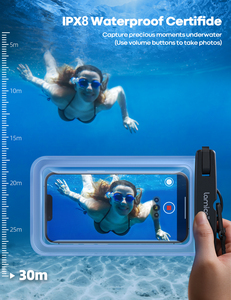Lamicall PRAB01 Custodia Impermeabile Trasparente IPX8 per Telefono, Sacchetto Subacqueo, Custodia Asciutta, Supporto per Cellulare con Cordino per Nuoto e Nautica - Product Image 2