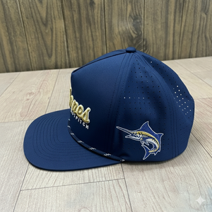 Gorra de Béisbol Deportiva de Poliéster Impermeable de 5 Paneles con Logotipo Bordado en 3D Personalizado, Gorra de Golf con Perforaciones Cortadas a Láser, Gorra de Béisbol con Cuerda - Product Image 2