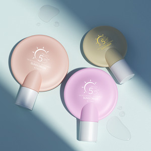 Botellas de Plástico Personalizadas de <span class=keywords><strong>50</strong></span>, 70 y 90 <span class=keywords><strong>ml</strong></span>, Forma Única en Azul y Verde, para Bloqueador Solar, Crema Solar, Loción Facial y Corporal, Productos Cosméticos - Product Image 1