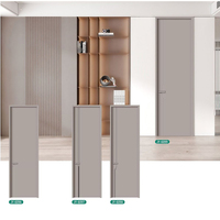 Porte en bois de fabrication industrielle, porte intérieure moderne, porte de chambre, design épuré et élégant, toucher lisse, taille personnalisée, achat en gros, développement