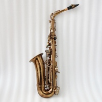 Saxophone alto professionnel Focustyle, corps en laiton, plaqué or café, tonalité EB, modèle FAS-500MKVI