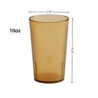 Tasse d'eau de jus de cantine écologique de 10oz pour enfants Festival gobelets réutilisables en plastique en vrac
