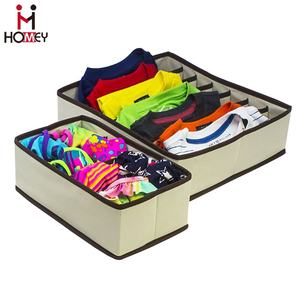 Boîte de séparation de placard pliable pour soutien-gorge Organisateurs de tiroirs de rangement pour sous-vêtements Boîtes et bacs de rangement Tissu de fabricant de garde-robe personnalisé - Product Image 4