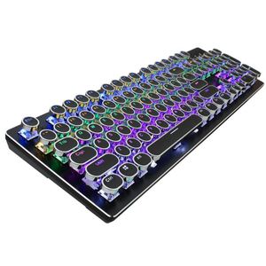 Nouveau clavier mécanique Blue Axis 104 touches N-Key Rollover avec interrupteurs bleus USB-C rétroéclairé RVB pour jeux sur ordinateur portable - Product Image 2