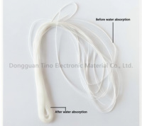 Hilo de poliéster bloqueador de agua para cable de fibra óptica, cable de telecomunicaciones, venta al por mayor directa de fábrica OEM