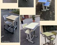 Bureaux et chaises modernes de type C, mobilier scolaire pour la maison, le bureau, la chambre et l'appartement