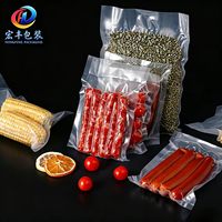 Bolsas de Almacenamiento al Vacío con Patrón de Malla para Alimentos, Uso Doméstico, para Carne Seca, Salchichas, Zongzi, Bolsas de Compresión al Vacío Selladas