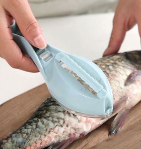Kitchen Accessories Home Product Fish Cleaning Tool Enleveur D'écailles De Poisson Manual Fish Skin Scaler Brush Fish Scraper - Product Image 5