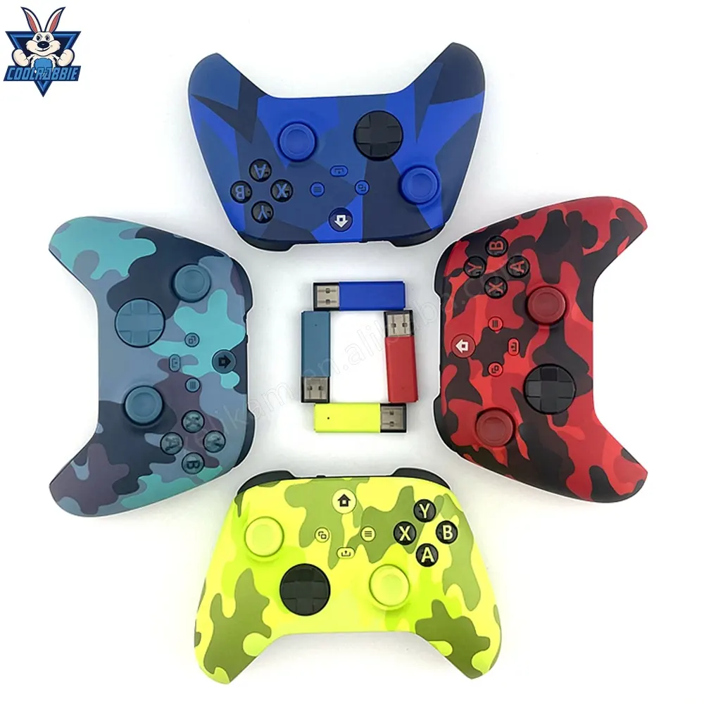CoolRabbie 2.4G Wireless Gamepad Camouflage Directly Connected PC Joypad Joystick For Xbox Series S/X Controller Wireless