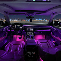 KYNCHO pour Audi Q8, éclairage ambiant de voiture, éclairage intérieur automatique, éclairage LED Symphony, lampe d'éclairage ambiant automobile