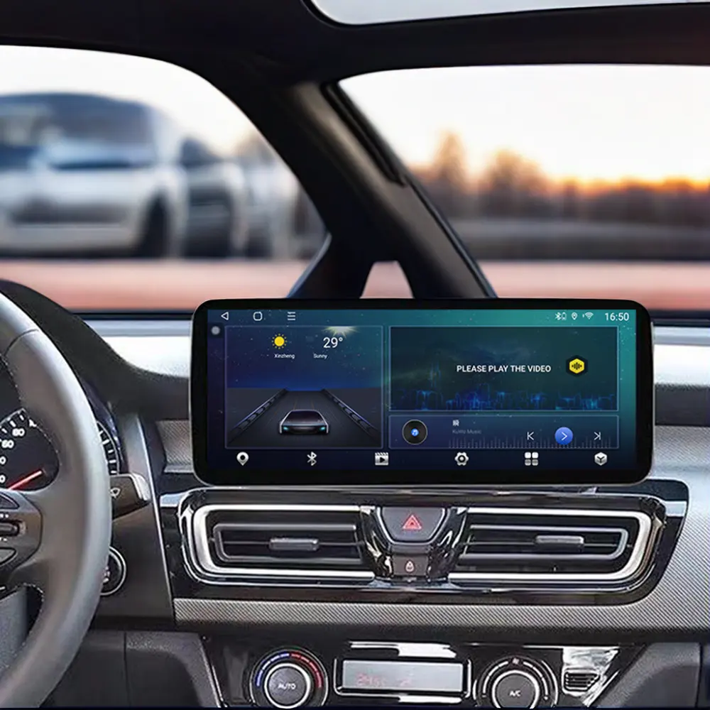 Bán buôn 12.3 inch 2 din DSP GPS navigation đơn vị đứng đầu Android Auto Carplay màn hình cảm ứng đài phát thanh xe máy nghe nhạc Kia Forte 2018 2019
