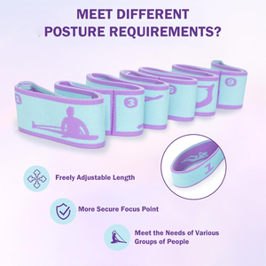 Yoga kéo dài ban nhạc đàn hồi ban nhạc thích hợp cho vật lý trị liệu khiêu vũ Yoga Pilates Thể dục dụng cụ tập thể dục linh hoạt kéo dài ban nhạc - Product Image 3