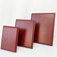 Plaque en bois rouge personnalisée Certificat Design personnalisé Plaque en bois Récompenses Prix en bois vierge Trophée Plaque MH-N171