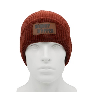 Bonnet court en laine tricotée à revers, motif écossais, design original, chaud pour l'hiver, pour hommes et femmes, idéal pour les voyages et la plage - Product Image 3