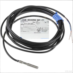 Conector de extremo de cable roscado E2E-S04SR8-WC-C1 de 2M con tuerca y arandela para detección industrial - Product Image 3