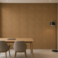 Panneau mural acoustique en polyester PET léger, imprimé UV, personnalisé en usine, pour l'aménagement intérieur commercial