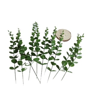 Bouquet d'eucalyptus artificiel Fuyuji 50cm, plante verte en plastique pour décoration intérieure et arrangements floraux - Product Image 5