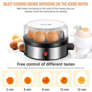 เครื่องนึ่งไข่ขนาดเล็ก สแตนเลส 1-7 ฟอง แบบชั้นเดียว ใช้ไฟฟ้า สำหรับทำอาหารเช้าที่บ้าน - Product Image 3