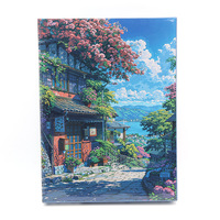 Puzzle Pemandangan Musim Semi Hayao Miyazaki 101-500 Potong Berkualitas Tinggi Usia 8-13 Tahun Mainan Penghilang Stres DIY Buatan Guangdong