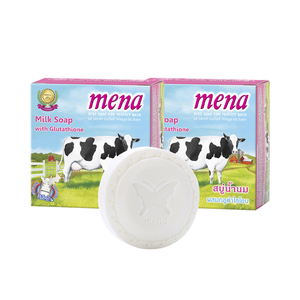 สบู่เมน่า นมจากไทย สูตรดั้งเดิม ผิวเนียนกระจ่างใส บำรุงผิว ช่วยให้ผิวขาวขึ้น เนียนนุ่มดุจผิวเด็ก สำหรับผู้ใหญ่ - Product Image 1