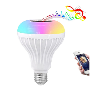 Bóng Đèn LED Loa Âm Nhạc Trắng + Bóng Đèn Hình Cầu RGB Cầu Vồng Ánh Sáng Thông Minh Bóng Đèn Âm Nhạc Điều Khiển Từ Xa - Product Image 1