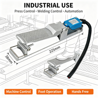 Pédale de commande électrique industrielle momentanée en aluminium avec câble en caoutchouc de 1 m pour machines de sablage Born Machinery AC/DC