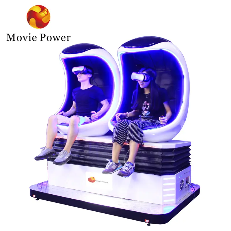 Rollerコースター仮想現実9D卵360 VR Chair Cinema Shooting 9D vrボックス映画シミュレータMotion Ride Gameショッピングモールのための