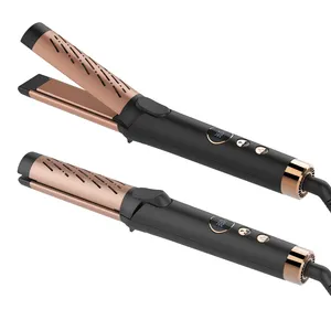 Good Selling hair straightener and curler 2 in 1 cool air hair curler magic curler for straight hair