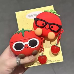 Cool lunettes de soleil tomate casque étui adapté pour <span class=keywords><strong>AirPods</strong></span> Pro 2 1 3 4 housse de protection <span class=keywords><strong>sans</strong></span> fil Bt écouteur couverture - Product Image 1