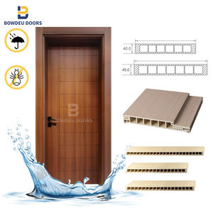 2025 2025 nuovo stile bianco Primer in legno Doros esterno invisibile casa Prehung interno impermeabile porta Wpc - Product Image 5