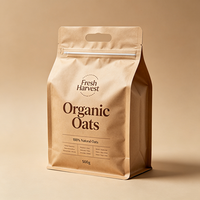 Sacs de rangement pour grains de café en aluminium de qualité alimentaire, haut de gamme, avec valve, fond plat, emballage cadeau de luxe